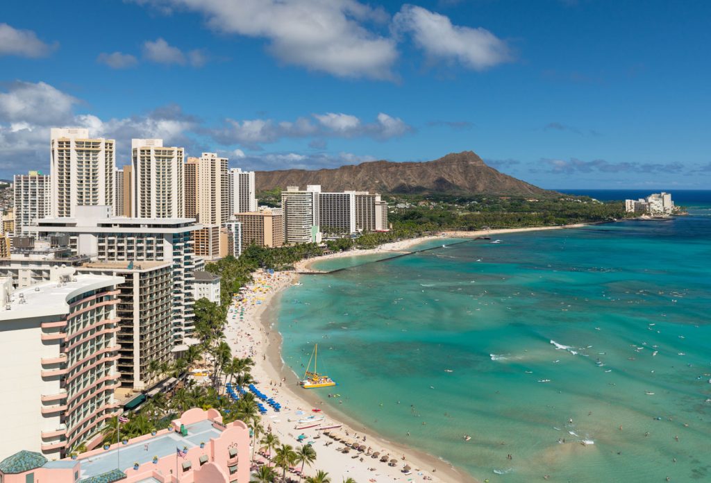 HoHonolulu Hawaii Beach view