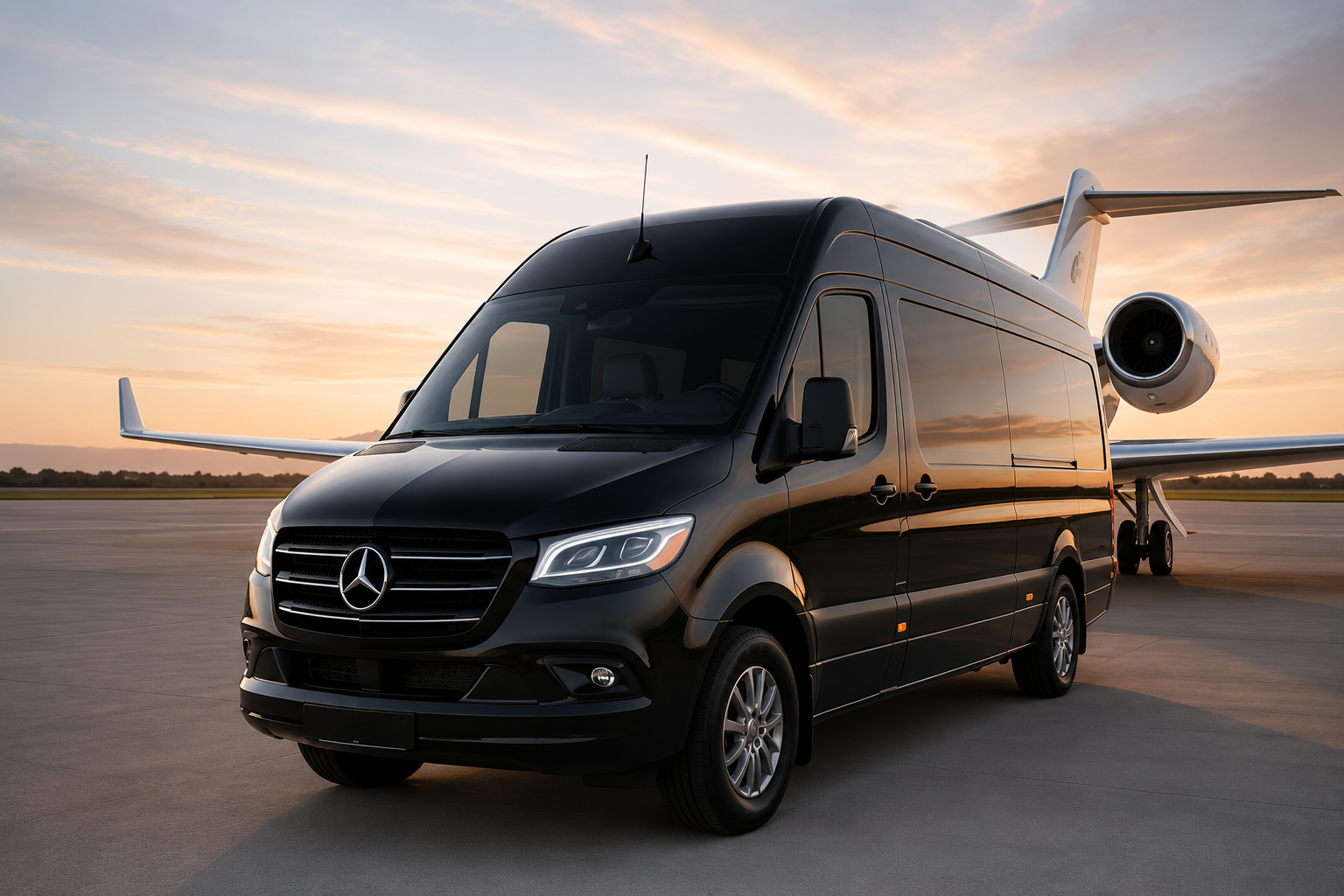 Luxury black Sprinter